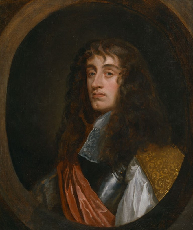 a painting of James II when he was the Duke of York circa 1664